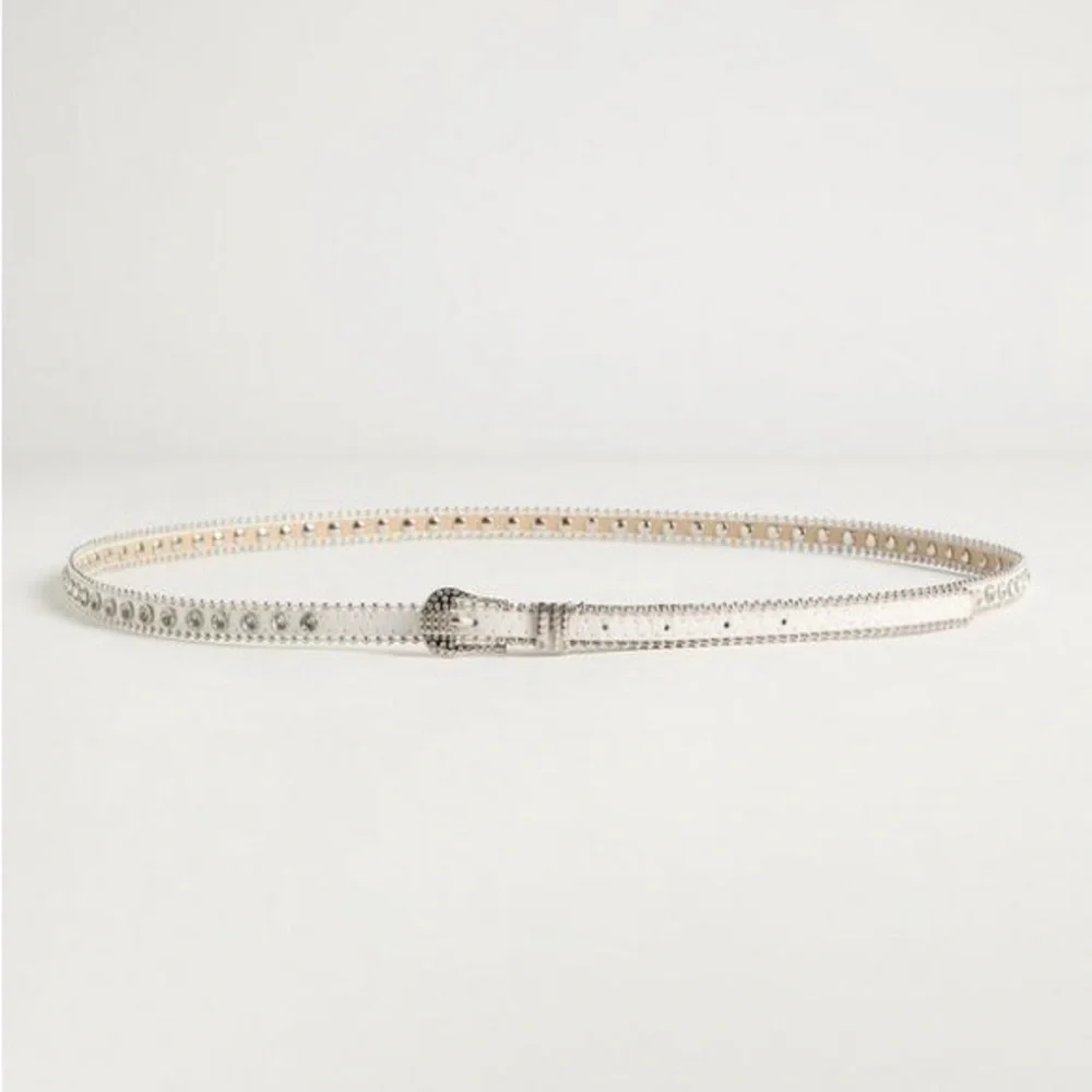 Torrid Black and Silver Glitter  Belt Duo